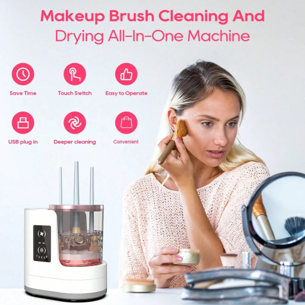 Boîte Nettoyante Pinceaux Makeup + Séchoir