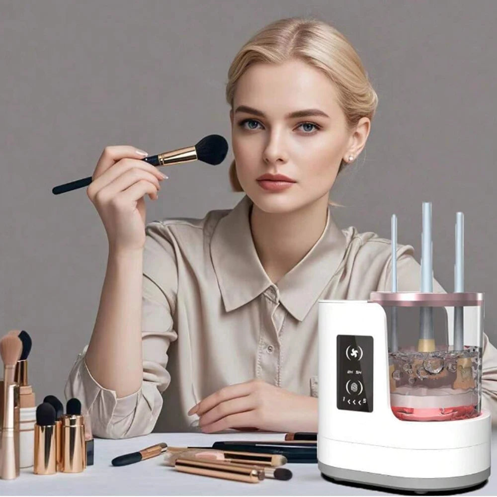 Boîte Nettoyante Pinceaux Makeup + Séchoir